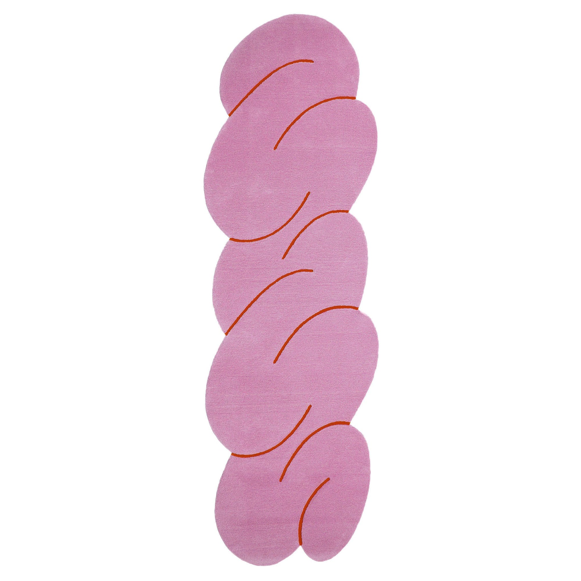 Pink Mélange Squiggle Rug