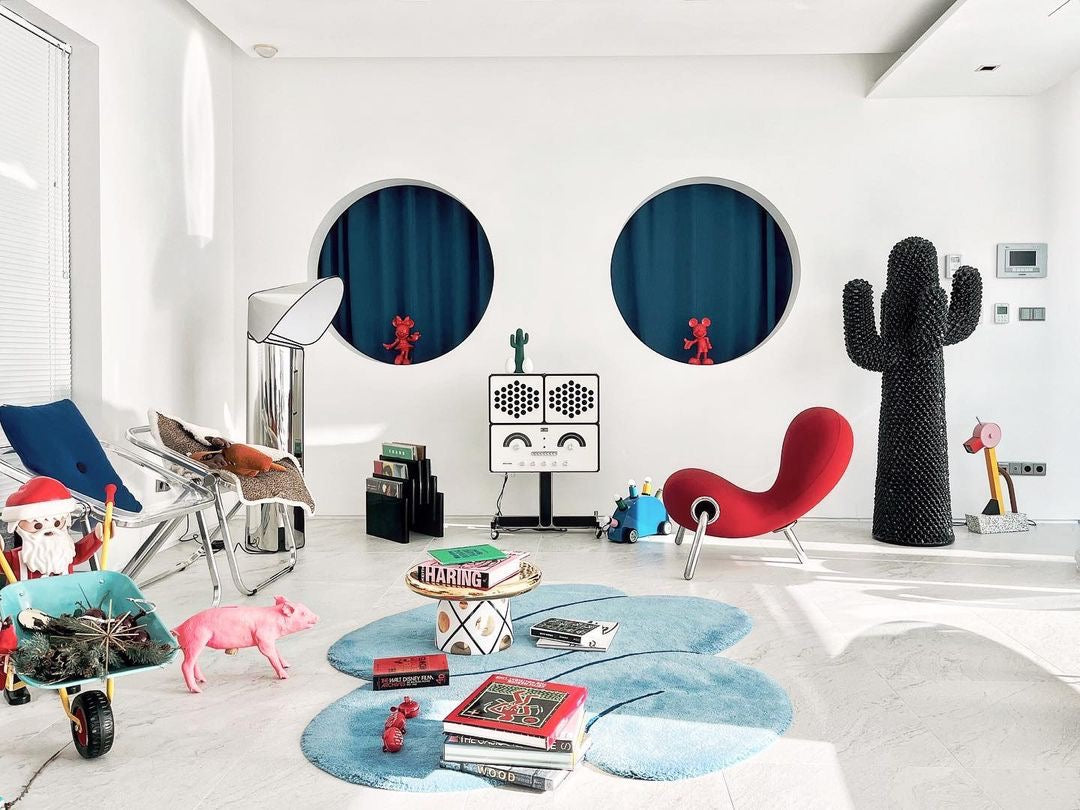 Cloud Blue Squiggle Rug – Okej