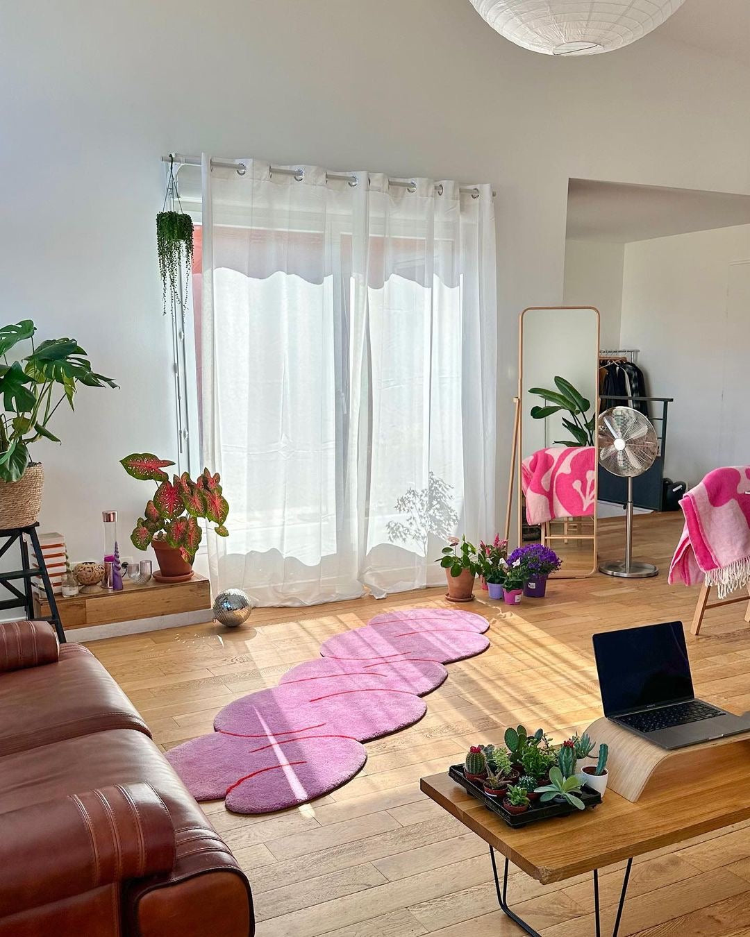 Pink Mélange Squiggle Rug – Okej