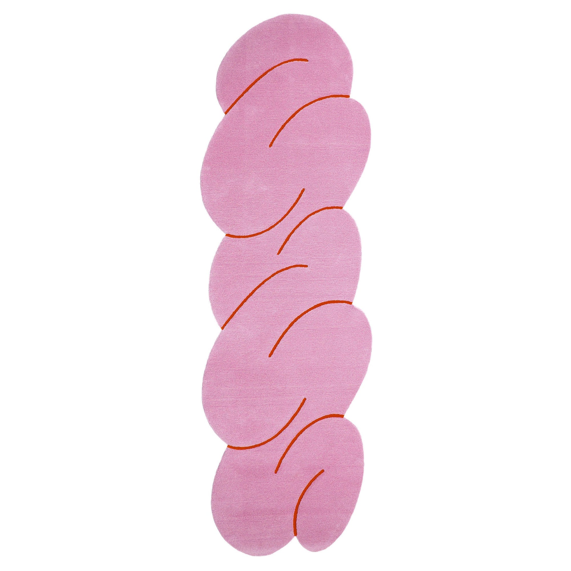 Pink Mélange Squiggle Rug